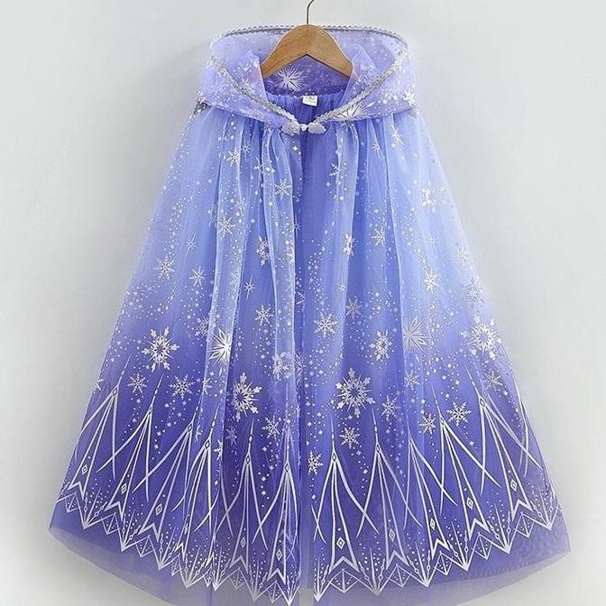 Cape Frozen /  Jubah Kostum Frozen Princess Anak Perempuan