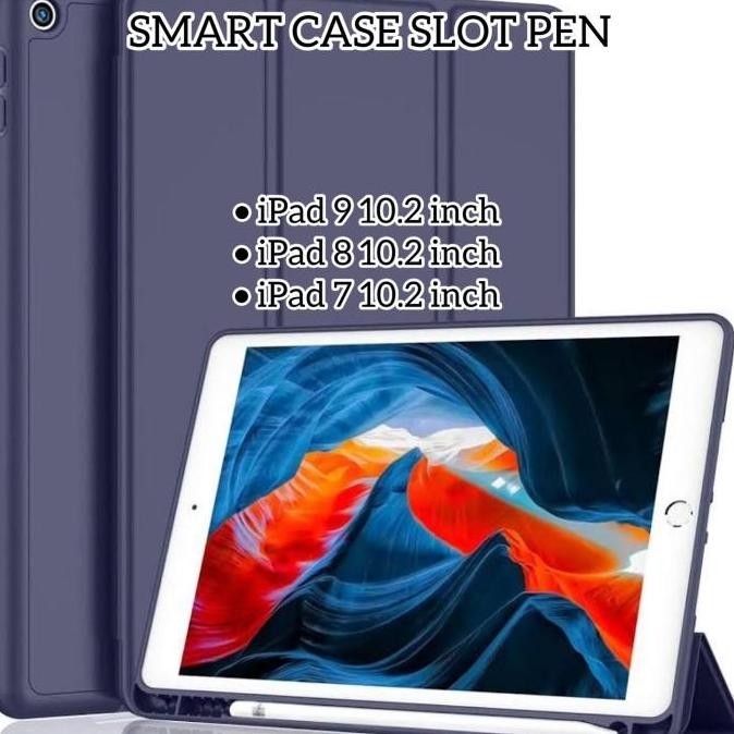 Book Cover Ipad 8 Slot Pen / Smart Case Ipad 8