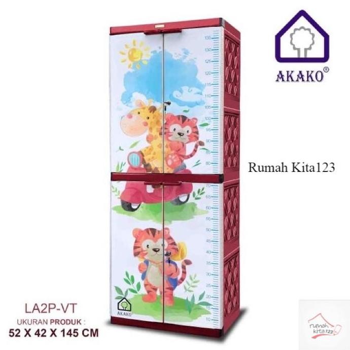 Promo Lemari 2 pintu plastik full kunci Naiba Akako Napolly Club Tabitha COD