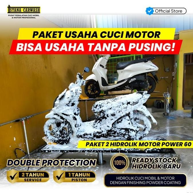 Jual Peralatan Cuci Motor, Paket Steam Motor Hidrolik (MTH-201A)