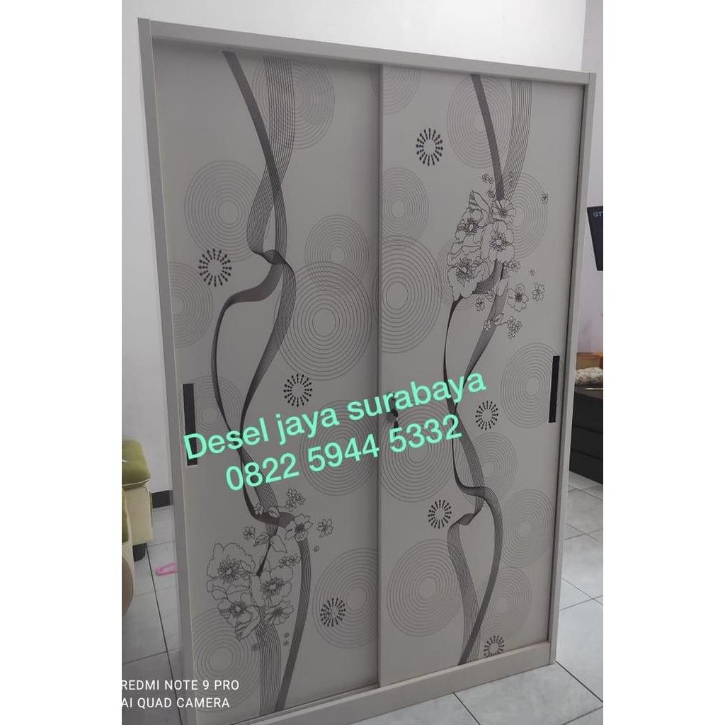 Promo Lemari Baju Besi Sliding SL-301E COD