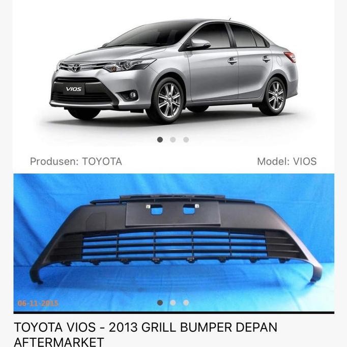 Grill grile ram bemper kumis bemper depan vios limo gen 2 2013 up TERBAIK