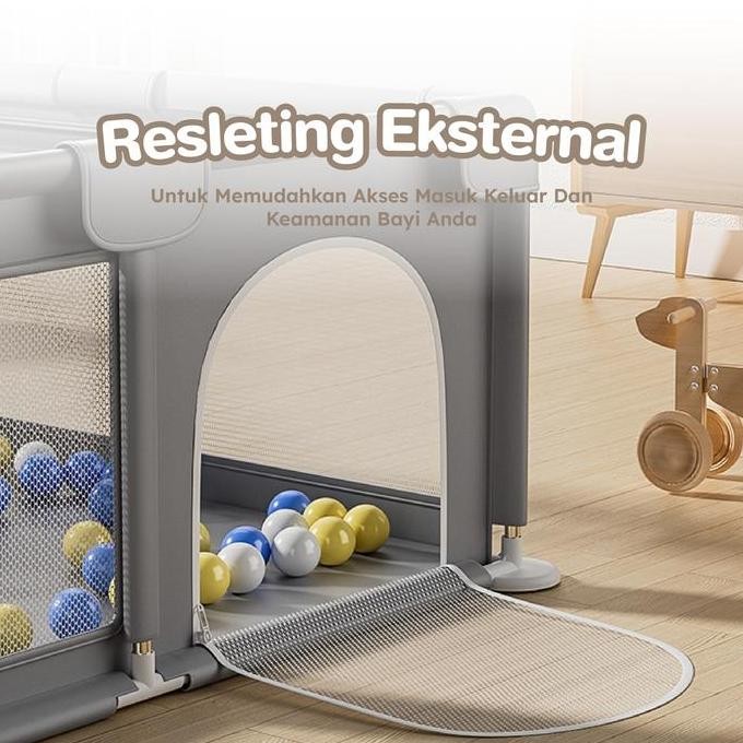 Toyszoona  Playpen Pagar Pengaman Bayi Tempat Bermain Anak Pagar Mainan Anak Pagar Bayi Kolam Main A