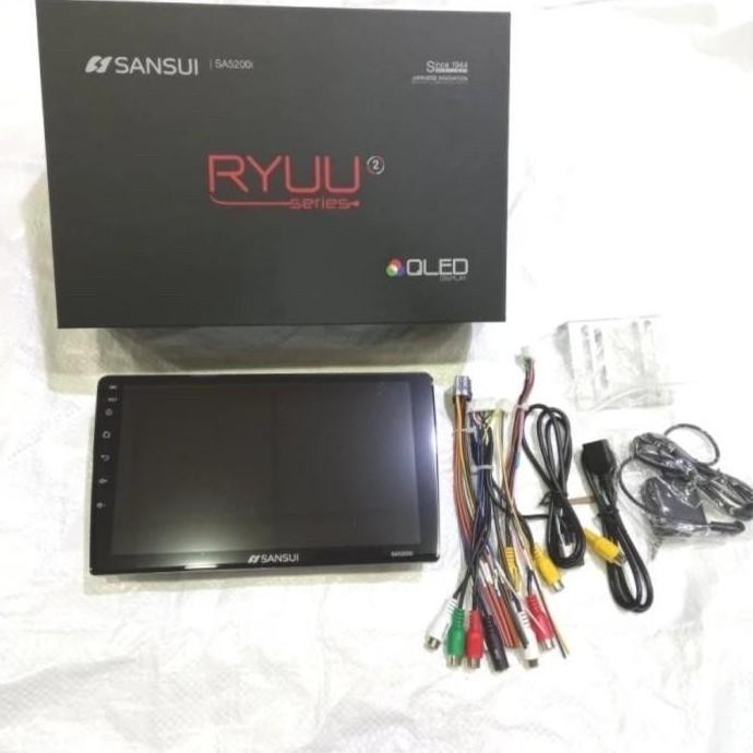 Headunit Android Sansui 9Inch 4Gb Tv Mobil Bonus Kamera