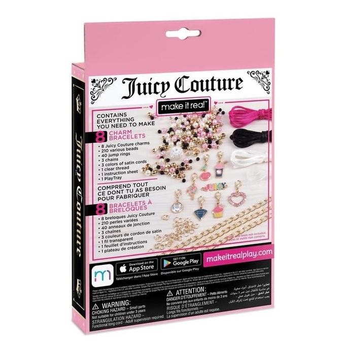 MAKE IT REAL MINI JUICY COUTURE PINK & PRECIOUS BRACELET