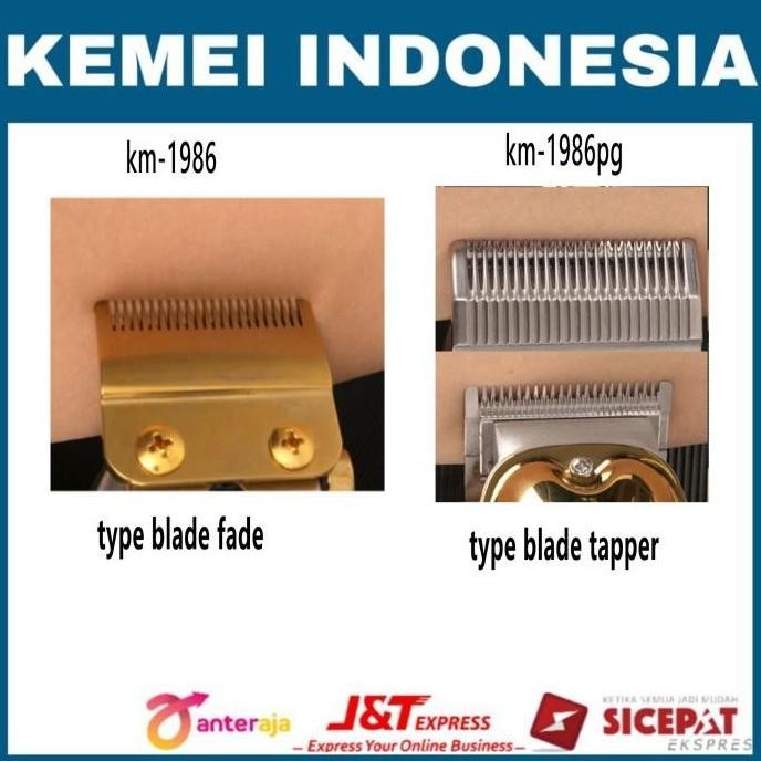 Kemei Km 1986 Premium Alat Mesin Cukur Rambut Kemei Km-1986