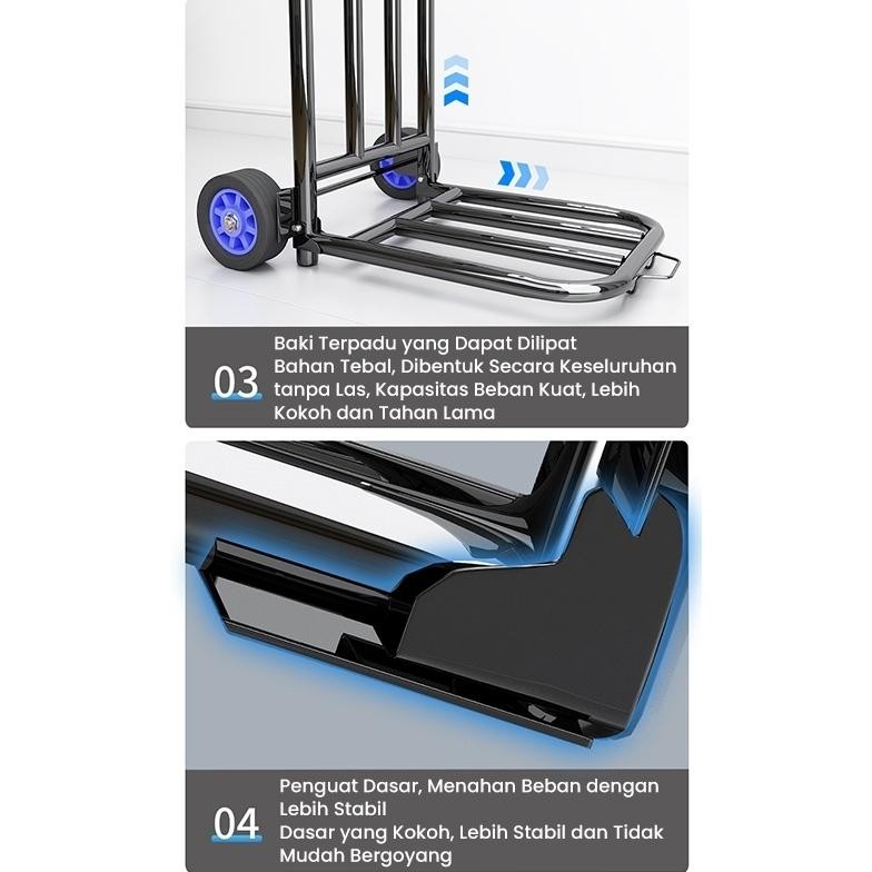 PROMO Troli Lipat 100 kg / 120 kg / 180 kg Trolley Lipat Serbaguna/ Trolley /Barang Serbaguna Luggag