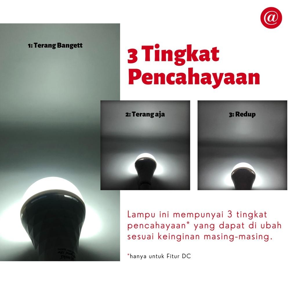 Promo - AOKI Lampu Bohlam LED AC/DC NEW CRYSTAL Darurat Emergency Lamp