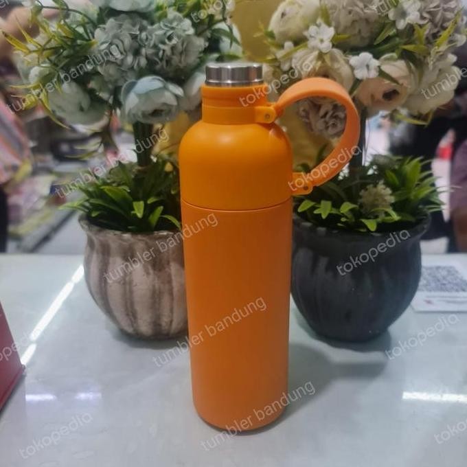 termos tumbler premium gagang tangkai stainless air es panas dingin fif