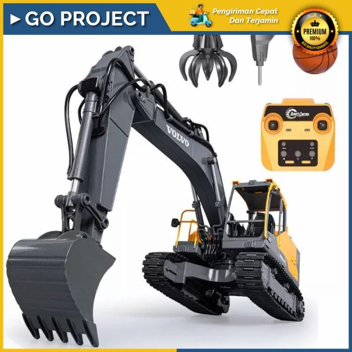 Go-Project Double E Rc Excavator Volvo Ec160E 1/16 Scale 2.4Ghz Original High Quality