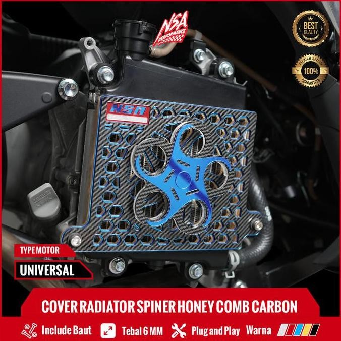 Cover Radiator Carbon Vario 125-150, Pcx 150, Adv 150 Honeycomb Spiner Carbon Series Akrilik Aksesor