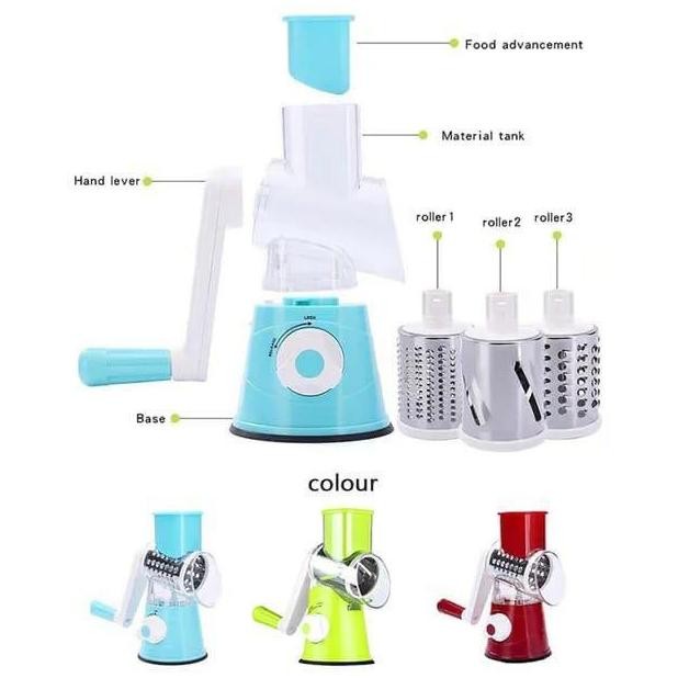 PENGGILING DAN PENGIRIS PARUTAN PUTAR BUAH SAYUR MANUAL 3 1