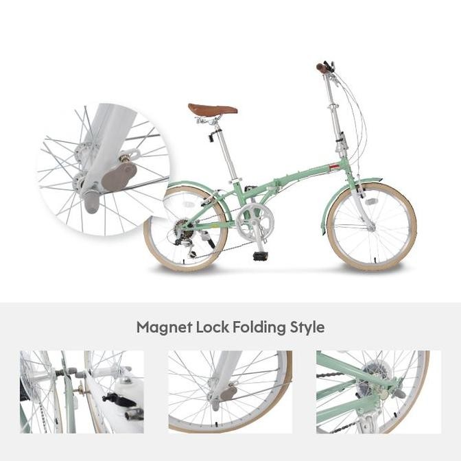 Sepeda Lipat London Taxi Folding 20ST - Jade