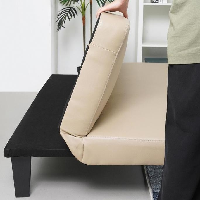 INFORMA OAKLAND SOFA BED KULIT - COKELAT CAPPUCCINO