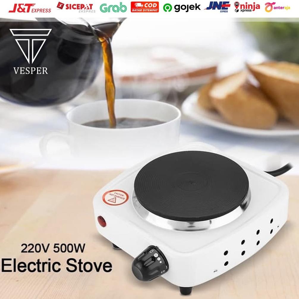 IDEALE- kompor listrik mini portable 500watt 1000watt / electric stove induksi / hot plate coffee te