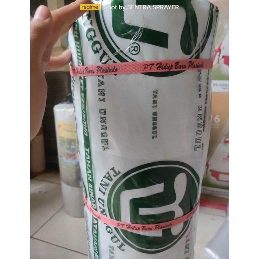 LEGOLANT- Plastik Mulsa Bell 100 Cm 50 Cm 17 Kg Mulsa Bell Hijau Tebal 0.325 Mikron