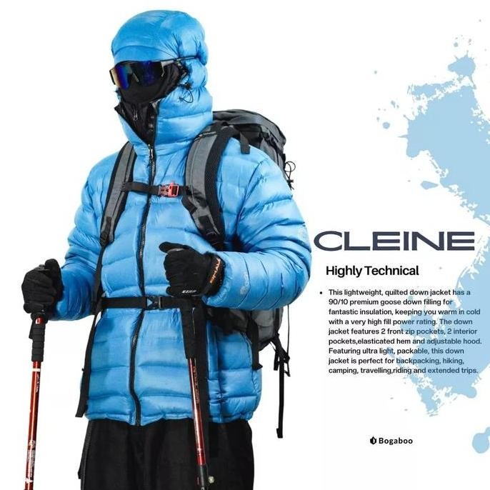 Jaket Gunung 100% Goose Down Bulang Bulu Angsa Bogaboo Cleine Snow Peak Extreme Waterproof 3 Layer F