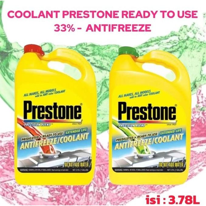 Air Radiator Coolant Prestone Hijau Galon