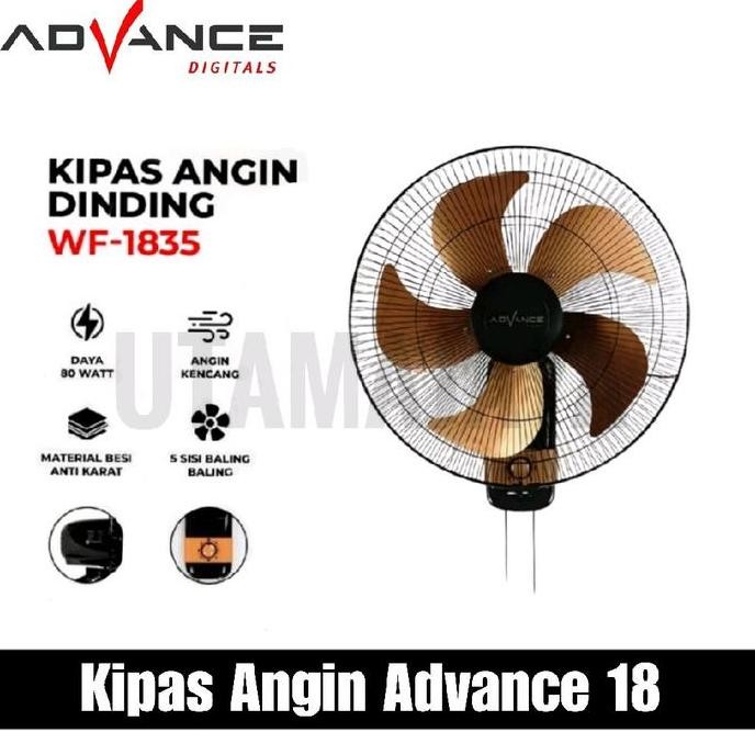 Advance Kipas Dinding Tornado 18 inch - Kipas Tornado Dinding 18 Baling Besi