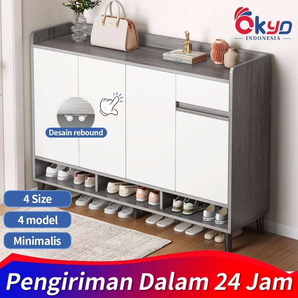 Lemari Sepatu Tertutup / Rak Sepatu Kayu / Minimalis /Rak Sepatu Minimalis Modern