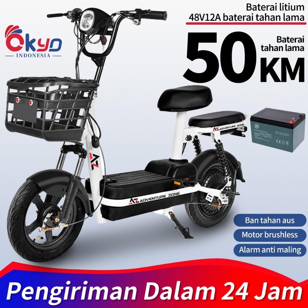 Motor Listrik Subsidi Pemerintah Sepeda Listrik Exotic Sepeda Listrik Motor Ultra-Kuat 500W, Kecepat
