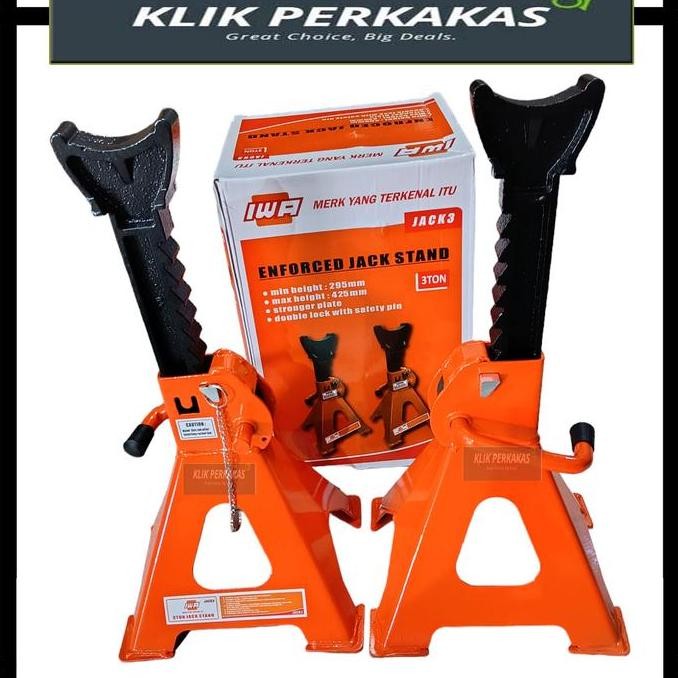 JackStand 3 Ton Set 2pcs Tahanan Mobil Dongkrak 3Ton Jack Stand Car
