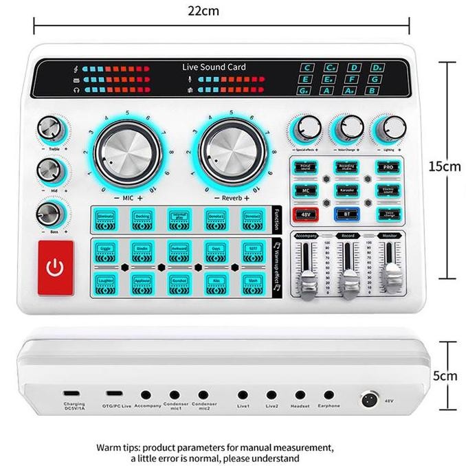 Siborie [Free E10 Headset] H9 Soundcard + 103 Mic Paket Lengkap Live Soundcard Bluetooth  Streaming 