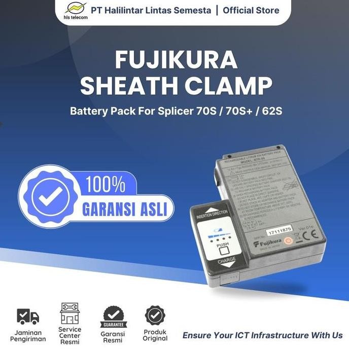 FUJIKURA BATTERY BTR-09A | BATERAI UNTUK  SPLICER FUJIKURA 70S/70S+/61S/62S ORIGINAL DAN TERPERCAYA