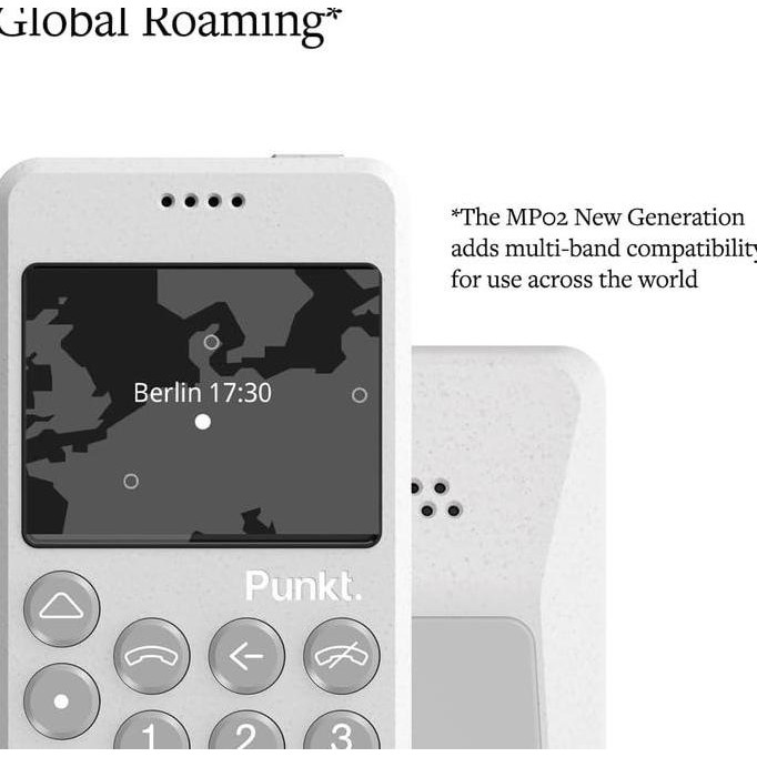 Punkt Mp02 4G Unlocked 2/16Gb Minimalist Secure Pigeon Feature Phone Kualitas Terbaik Harga Termurah