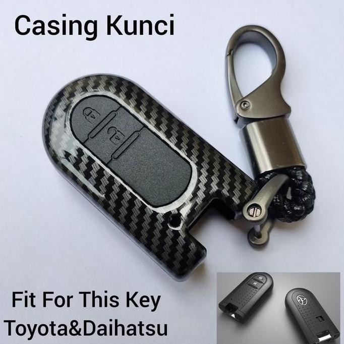 Promo Sarung Kunci Hard Case Carbon Mobil Toyota Agya 2021 COD