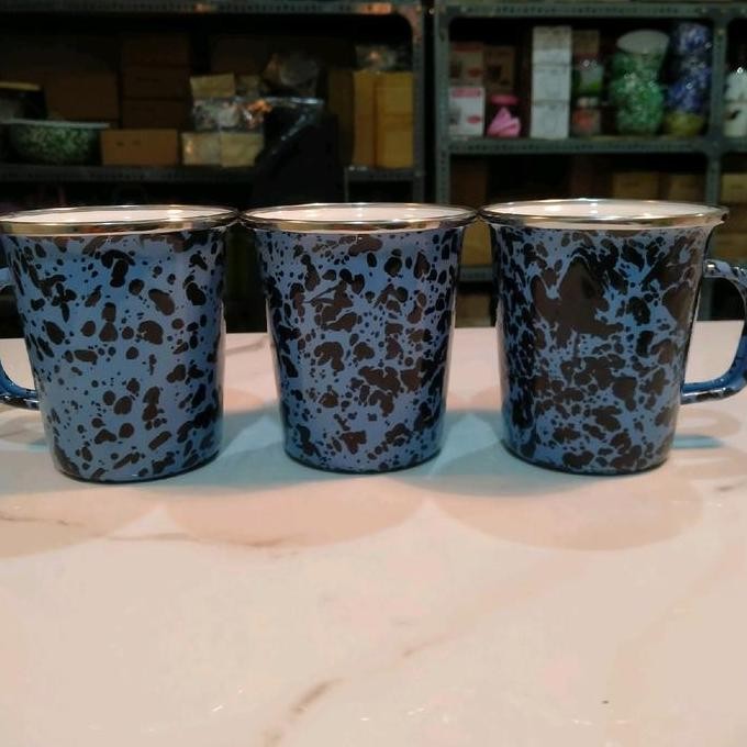 Mug Latte Blirik Tebal Stainless Mug Gelas Kopi