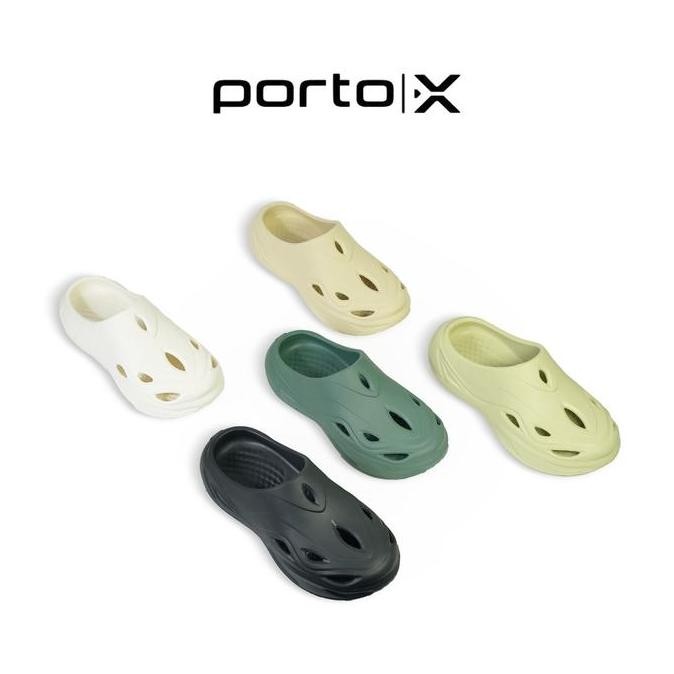 Porto X Sandals - Jean Clogs Sandal Sport Recovery Resting Olahraga Adaptifoam Premium