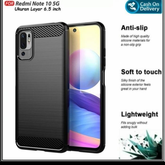 Xiaomi redmi note 10s silicon softcase jelly karbon case