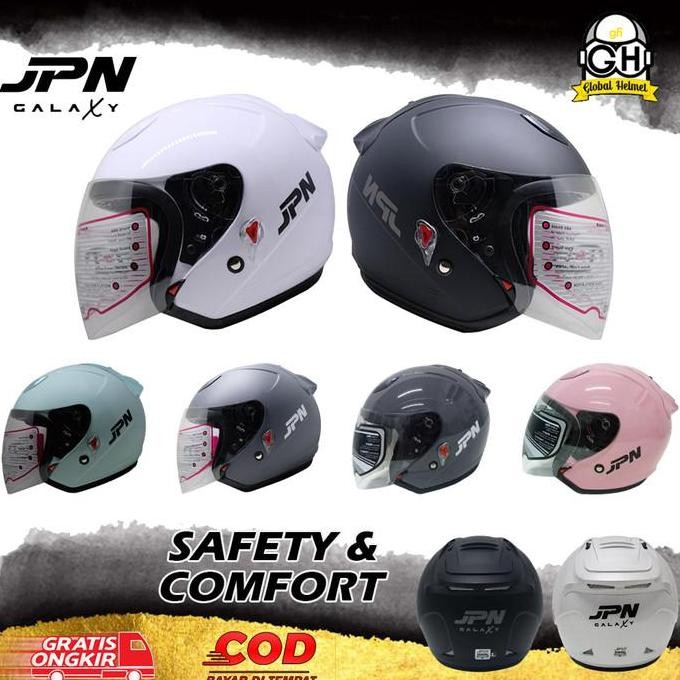HELM MOTOR HALF FACE STANDAR JPN GALAXY ORIGINAL SNI DEWASA HELM SNI
