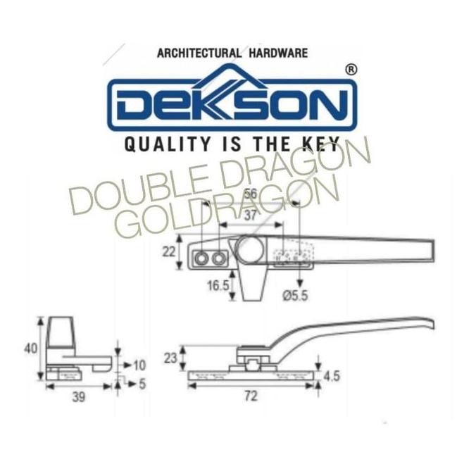 New New Rambuncis CH 425 Dekkson (Casement Handle CH 425 DKS)