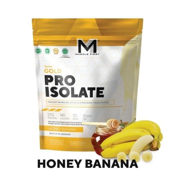 M1 Muscle First Gold Pro Isolate 2 Lbs BPOM susu Whey Protein Isolate