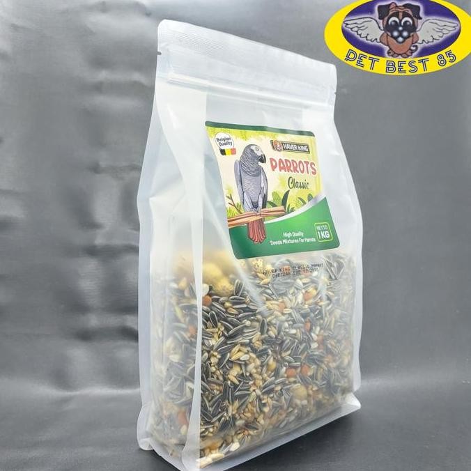 Parrot Classic 1kg Haver King Makanan Burung Parrot Afgrey Conures etc murah