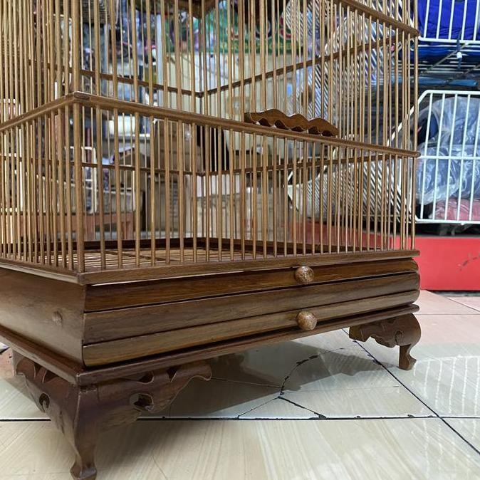 SANGKAR KANDANG KOTAK WAMBI JATI PREMIUM RUJI RAPET murah