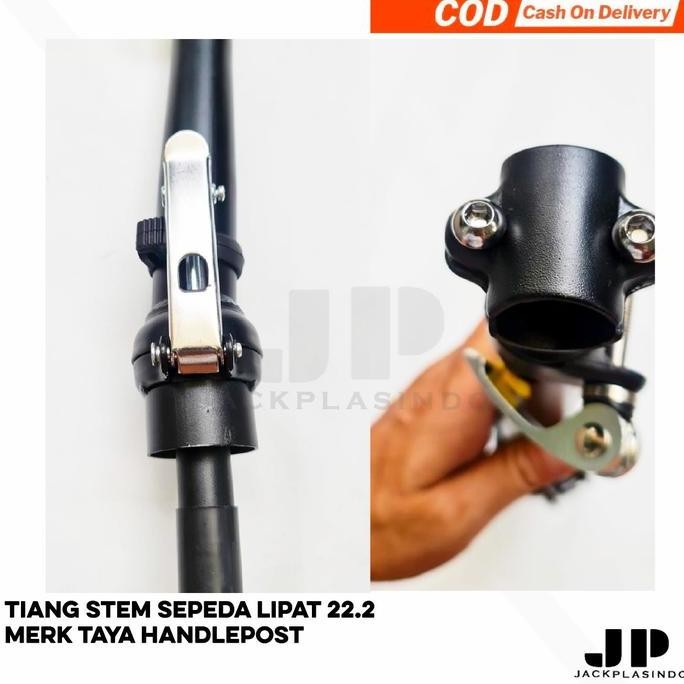 Tiang Stem Sepeda Lipat 22.2 Taya Handlepost Alloy Telescopic Seli Pac