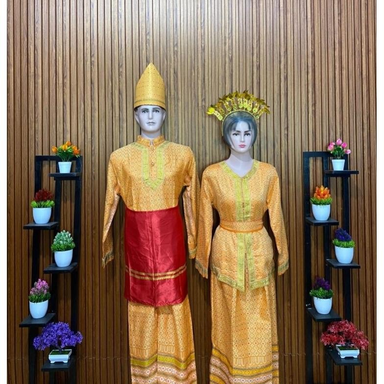 baju adat Melayu/Riau dewasa satuan(pria & wanita)