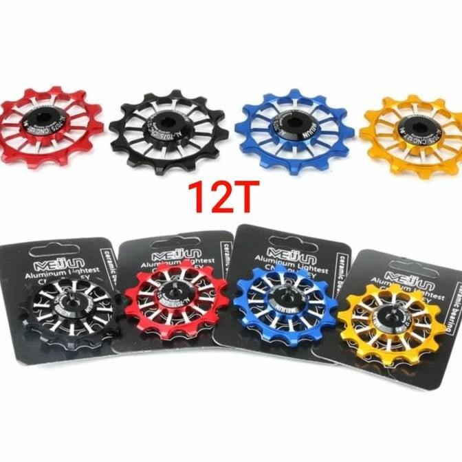 Meijun Pulley RD Bearing Ceramic 12T - Pulley Bearing Ceramic RD 12T