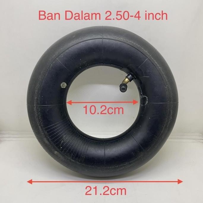 Ban Dalam 2.50 - 4 inch Pentil Bengkok Scooter - Goped - Universal