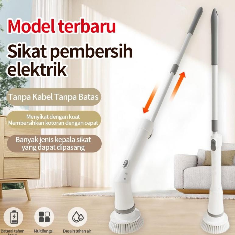 Handheld Electric Spin Scrubber Sikat WC / Sikat pembersih elektrik / Elektrik Spin Scrubber Sikat /