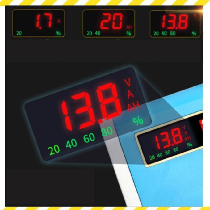 Cas Aki 6A 12V Mobil Motor Charger Aki Carger Aki Alat Cas 6A UPGRADE