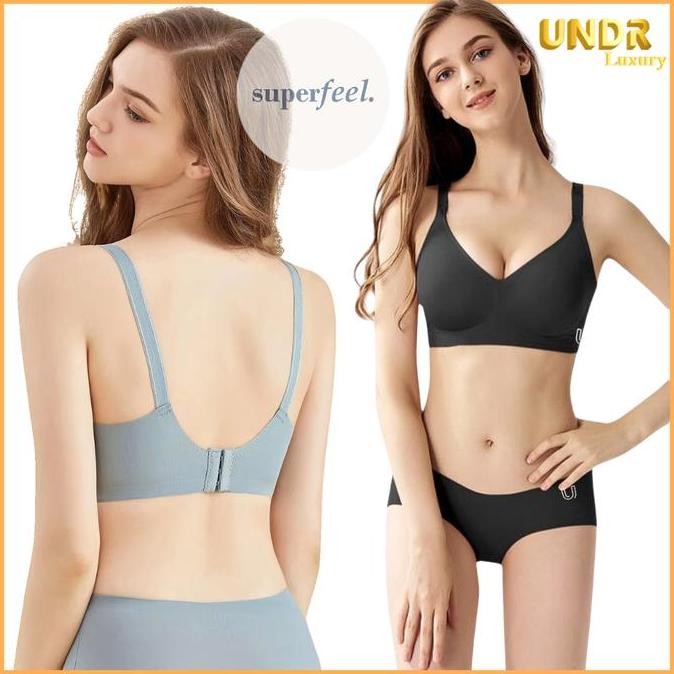 Sfl Bra Seamless Wanita Bh Beha Premium Luxury Merk Undr Set Tanpa Kawat Women Anti Jeplak Full Cup 