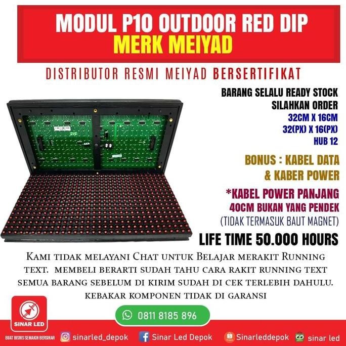 Module Led Panel P10 RED DIP Outdoor