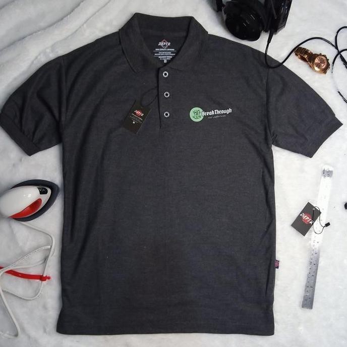 DB40>> Polo Shirt Pria Kaos Kerah Pria Jumbo Big Size Original Motif Breakthrough