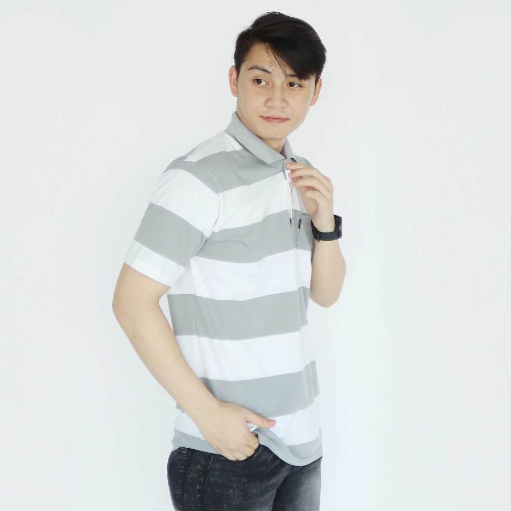 Update Liso wear - Kaos Kerah Pria | Kaos Salur Engineering Stripe Balok Lengan Pendek