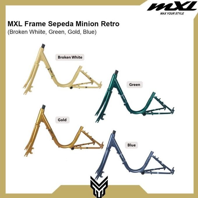 MXL Frame Sepeda Minion Retro Ukuran 20" Bahan Steel Bicycle Frame