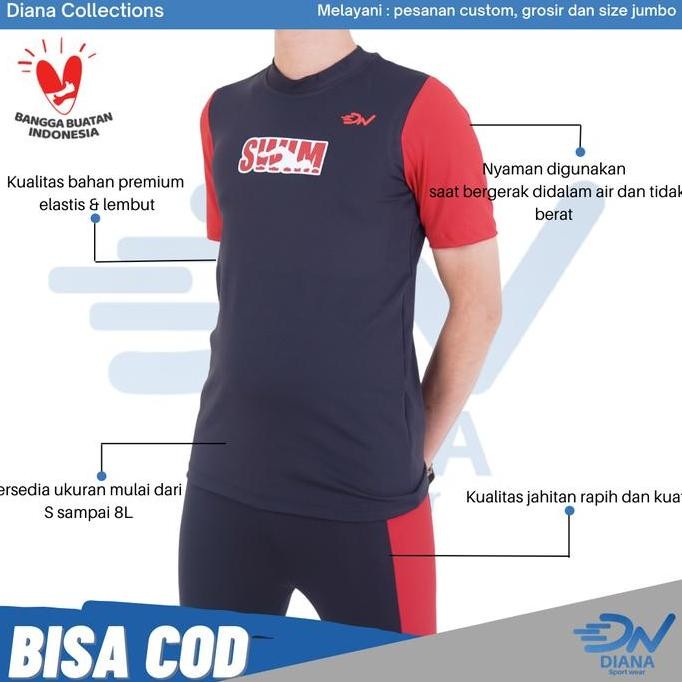 Setelan baju renang pria | Baju renang muslim pria | Atasan renang